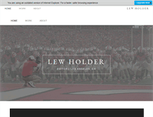 Tablet Screenshot of lewholder.com